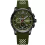 Kensington Sport K0015 Uhr für Herren mit Grün Zifferblatt, das 44 mm im Durchmesser misst und mit einem Grün Silikonarmband Uhrenarmband versehen ist