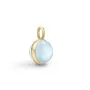 Julie Sandlau Prime Pendant Milky Aqua Anhänger 22 kt. Silber Vergoldet PD19GDMLAQCR