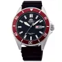 Orient Kanno Diver Automatic RA-AA0011B Uhr mit Schwarz Zifferblatt und einem Gehäuse von 44 mm im Durchmesser und einem Gummi Armband in Schwarz
