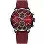 Studsgaard Chronograph S0054 Uhr für Herren mit Rot Zifferblatt, das 42 mm im Durchmesser misst und mit einem Rot Silikonarmband Uhrenarmband versehen ist