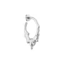 Jane Kønig Small Drippy Hoops Ohrring Single Silber SDH-AW22-S