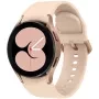 Samsung Galaxy Watch4 40mm BT Pink Gold SM-R860NZDAEUD Uhr mit  Zifferblatt und einem Gehäuse von 40 mm im Durchmesser und einem Gummi Armband in Rosa