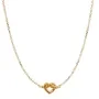 Jane Kønig Tied Heart Necklace Halskette 18 kt. Silber Vergoldet THN-AW25-G