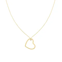 Tommy Hilfiger Minimal Heart Halskette 22 kt. Rostfreier Sta