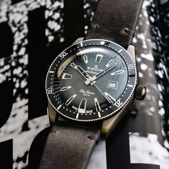 Edox Skydiver Automatic Limited Edition 80126-3VIN-GDN - Dit