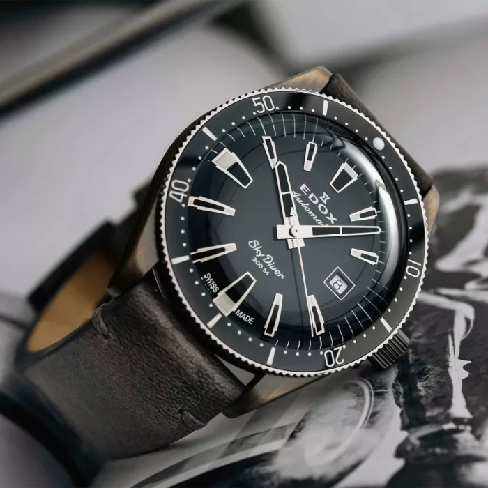 Edox Skydiver Automatic Limited Edition 80126-3VIN-GDN - Dit