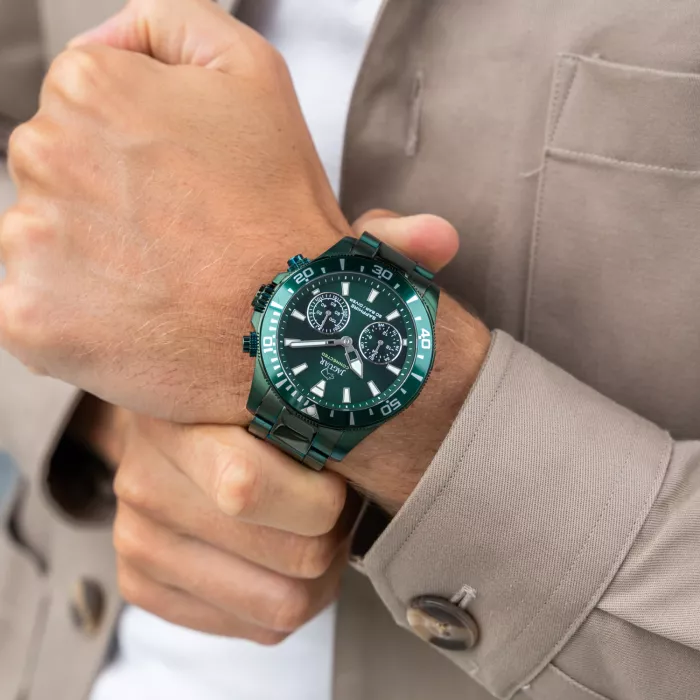 Handgelenk Grosse Schwere Herrenuhren Jaguar Executive Diver