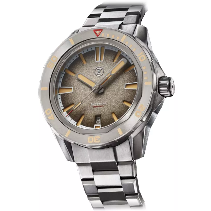 Zelos Swordfish 40mm TI Desert Sand Z-019 - Ditur
