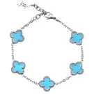 SKØR Clove Sky blue Armband Rostfreier Stahl SK0040