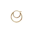STINE A Jewelry Double Creol Ohrring Single Silber Vergoldet 1136-02-S