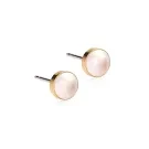 Blomdahl GT Bezel Pearl Ohrringe Titan 15-1309-59