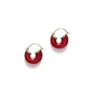 ANNI LU Petit Swel Hoop Bright Ohrringe Vergolded Messing 241-30-78