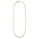 ANNI LU Slim Pearly Halskette Vergolded Messing 252-20-21