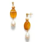ANNI LU Desert Dreamer Butterscotch Ohrringe Vergolded Messing 252-30-46