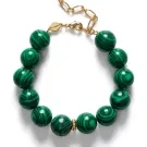 ANNI LU Malachite Armband Vergolded Messing 262-10-11