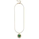 ANNI LU Malachite Halskette Vergolded Messing 262-20-37