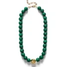 ANNI LU Malachite Halskette Vergolded Messing 262-20-41