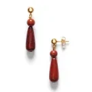 ANNI LU Red Jasper Ohrringe Vergolded Messing 262-30-60