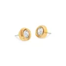 Calvin Klein Twisted Bezel Solitaire Ohrringe Rostfreier Stahl 35000772