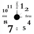 XII DIY Unique Wanduhr KXD0022