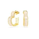 Swarovski Matrix Hoop Ohrringe Metall vergoldet 5693512