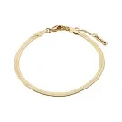 Pilgrim JOANNA Flat Snake Armband Edelstahl Vergoldet 632212002