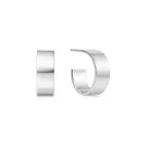 Ania Haie Flat Medium Hoop Ohrringe Silber E062-04H