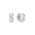 Ania Haie Bold Texture Small Ohrringe Silber E063-06H