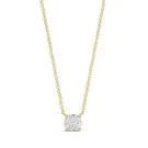 Alier Studio Aura Diamond Solitaire Halskette Gold 0,50 ct. AS006