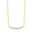 Alier Studio Linea Diamond Cluster Halskette Gold 0,33 ct. AS009