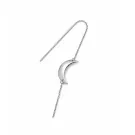 Jane Kønig Big Half Moon NO. 2 chain Ohrring Single Rostfreier Stahl BHME-AW26-SS-S