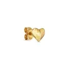 Jane Kønig Bruised Heart Stud Ohrring Single Silber Vergoldet BHS-SS23-G