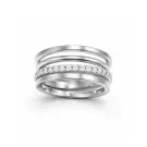 Jane Kønig Big Olympia Ring Rostfreier Stahl BOR-SS26-SS-S