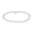 IX Studios Chunky Figaro Armband Silber DMV0341SL