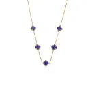 SKØR Clove Navy Halskette Rostfreier Stahl SK0022