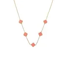 SKØR Clove Pink Halskette Rostfreier Stahl SK0021