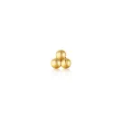 Ania Haie Triple Ball Barbell Ohrring Single Silber Vergoldet E035-03G