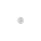 Ania Haie Sparkle Bezel Barbell Ohrring Single Silber E035-06H