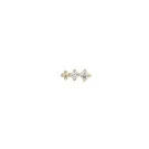Ania Haie Sparkle Crawler Barbell Ohrring Single Silber Vergoldet E035-09G