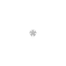 Ania Haie Sparkle Flower Barbell Ohrring Single Silber E035-10H
