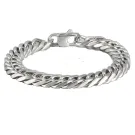 Auxere Panzer Armband Rostfreier Stahl KXD0194