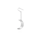 Jane Kønig Half Moon NO. 2 Pearl Earring Ohrring Single Rostfreier Stahl HMPE-AW26-SS-S