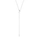 Jane Kønig Half Moon NO. 2 Tie Necklace Halskette Rostfreier Stahl HMTN-AW26-SS-S