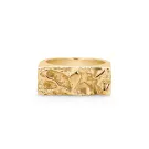 IX Studios Rustic Ring Silber Vergoldet DMN0321GD