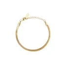 Mockberg Thin Snake Medium Armband Edelstahl Vergoldet MO572