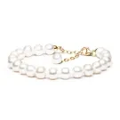 Gaura Natural Pearls Pearl Armband Silber Vergoldet PYFARW685-B