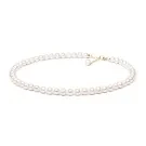 Gaura Natural Pearls Pearl Halskette Silber Vergoldet PYFARW685