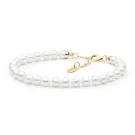 Gaura Natural Pearls Pearl Armband Silber Vergoldet PYFORW555-B