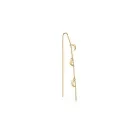 Jane Kønig Small Half Moon NO. 2 Chain earring Ohrring Single Rostfreier Stahl SHMC-AW26-SS-G