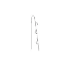 Jane Kønig Small Half Moon NO. 2 Chain earring Ohrring Single Rostfreier Stahl SHMC-AW26-SS-S
